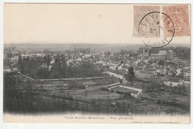 PONT SAINTE MAXENCE - Oise - CPA 60 - vue generale