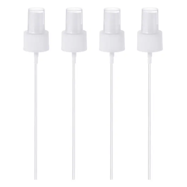 Spray Bottle Top, 4 Pack Sprayer Replacement Pump Plastic for Bottles, White