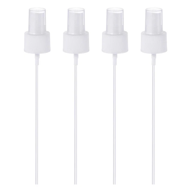 Spray Bottle Top, 4 Pack Sprayer Replacement Pump Plastic for Bottles, White