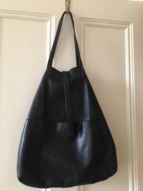 Cos leather sales tote bag