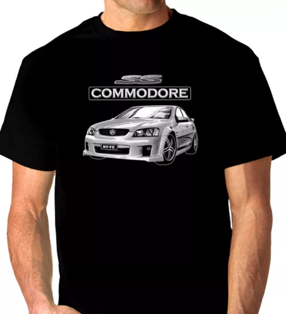 Holden  Ve Ss Ssv  Commodore Quality Black T-Shirt (8 Car Colours) Big Fit