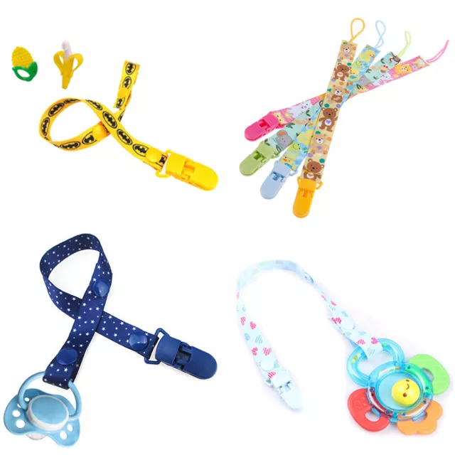 1Pc Newborn baby pacifier clips chain strap soother dummy nipple holder Fa'YB