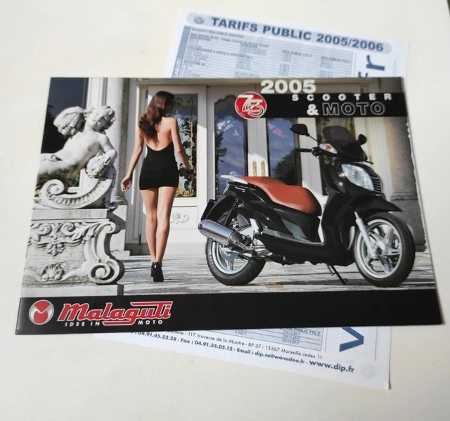 Malaguti Gamme 2005 UK/IT Prospectus Catalogue Brochure Moto