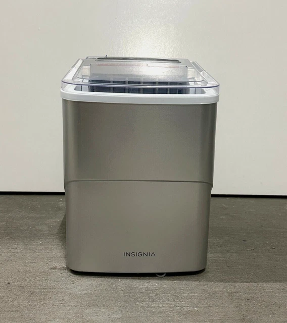 INSIGNIA 26LB. PORTABLE Ice Maker Silver NSIMP26SL0 USED 53.00
