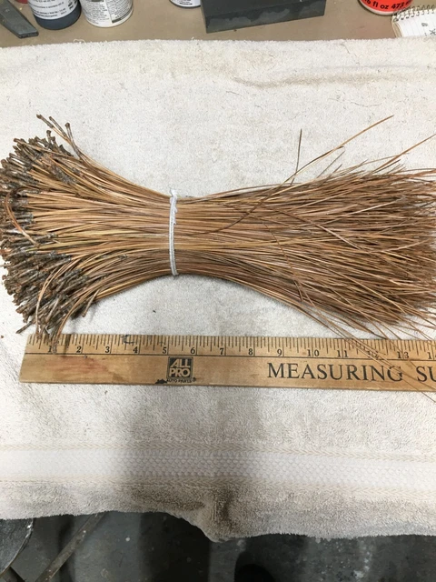 2 libras.  Agujas de pino de hoja larga de Alabama, tejido de cesta, agujas de pino, artesanías