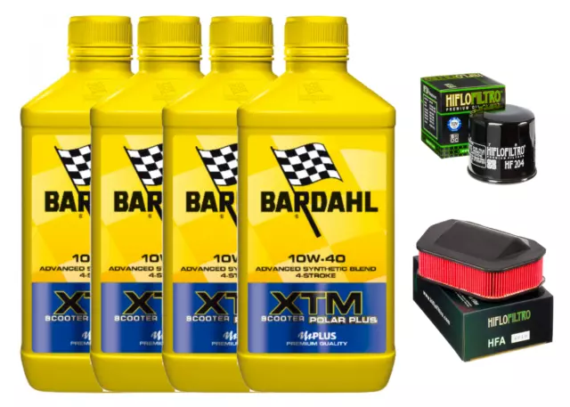 Kit/Tagliando Yamaha  Xvs 950 2009/2016 Bardahl  Xtm Synt 10W40 Filtro Olio Aria