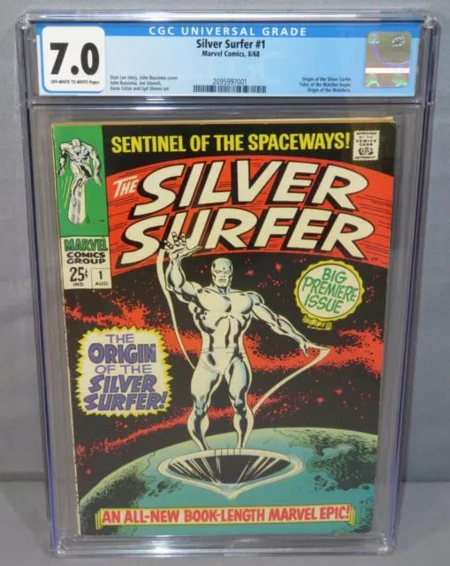 SILVER SURFER #1 (Origin of the Watchers) CGC 7.0 FN/VF Marvel Comics 1968