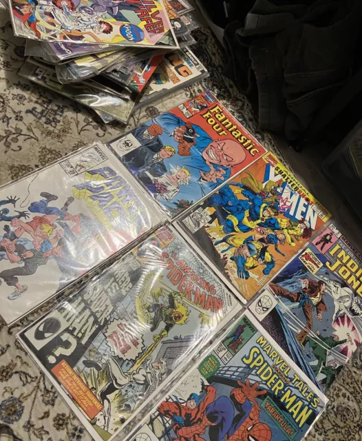 X 40 DC Marvel Universe & Other Publishers Comic Bundle job Lot Vintage