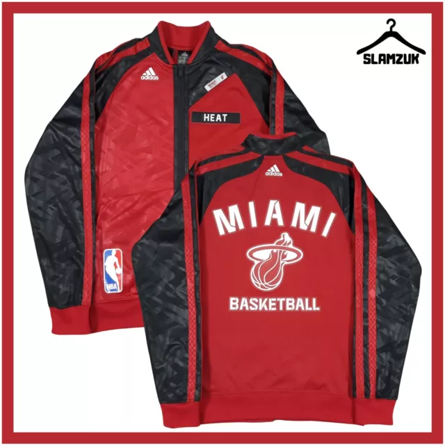 Miami Heat Basketball Jacket Adidas Small NBA Training Track Top 2014 F47028 DC2