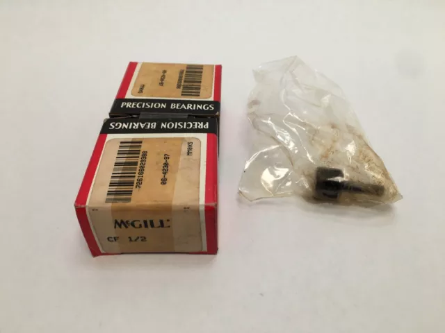MCGILL CF-1/2 Cam Follower Bearing CF 1/2" OD CF1/2 USA 2 pcs