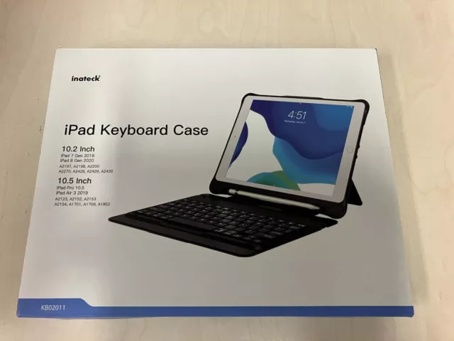 inateck iPad Keyboard Case / KB02011 / neuwertig und OVP