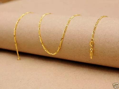 18Ct Gold Filled Figaro Necklace Chain 66 Cm Long