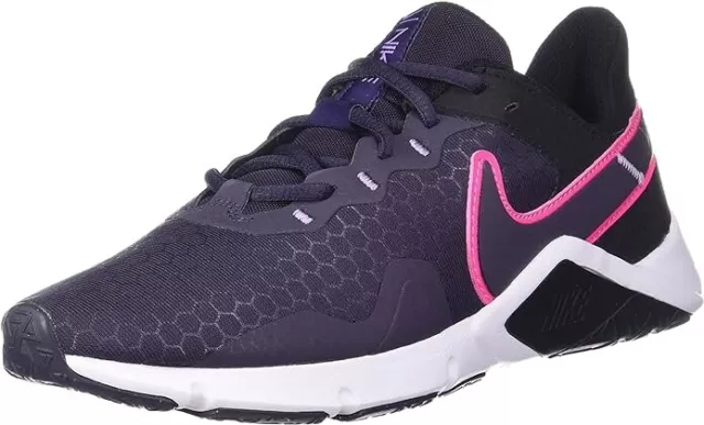 Nike Legend Essential 2 Women's Workout Shoes 12 Black/Purple/Pink (CQ9545-014)