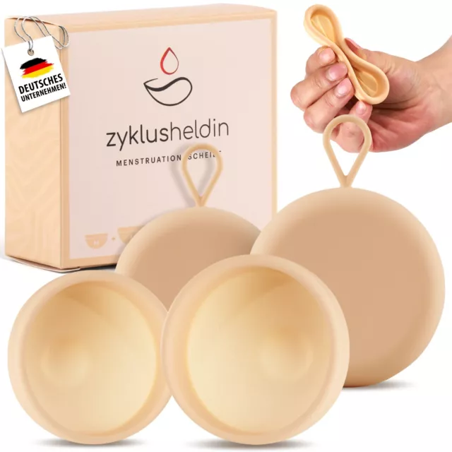 Menstruationsscheibe Set mit 2 Periodenscheiben der Größe M + L