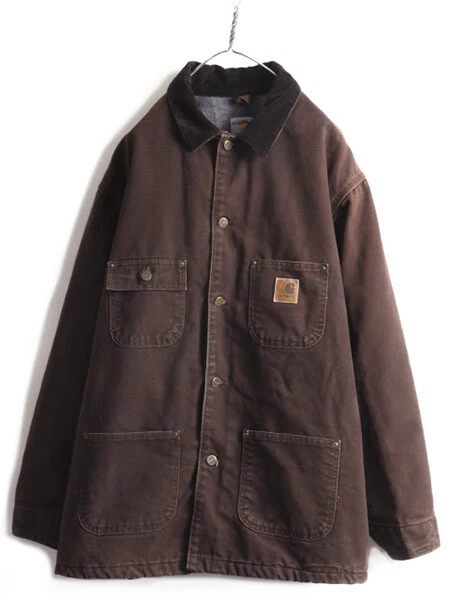 Large Size Xl Carhartt Chore Coat Men'S Old Clothes Duck Coverall Jacket Blanket