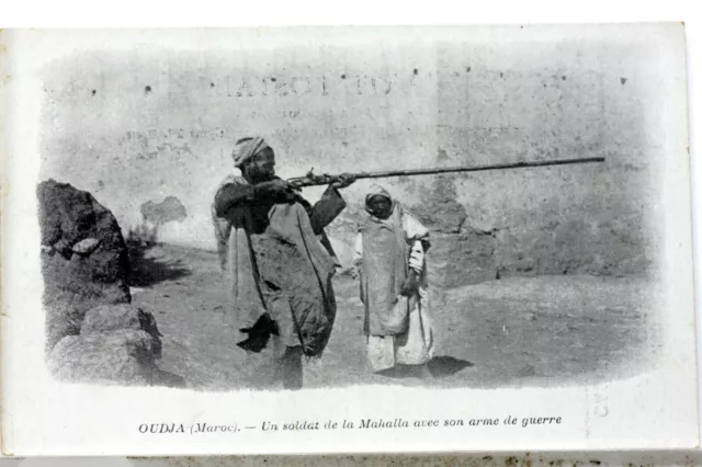 Soldat De La  Mahalla  Evenements Oujda  Maroc  Cpa Carte Postale Postcard Ma268