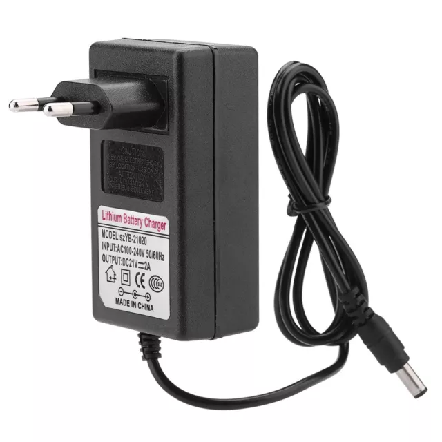 AC 100-240V DC 21V 2A Netzteil für Lithium-ion Ladegerät Adapter Charger EU Plug 3