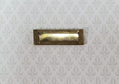 Dollhouse Letter Mail Slot for Exterior Door Opens Closes 1:12 Scale Gold Brass