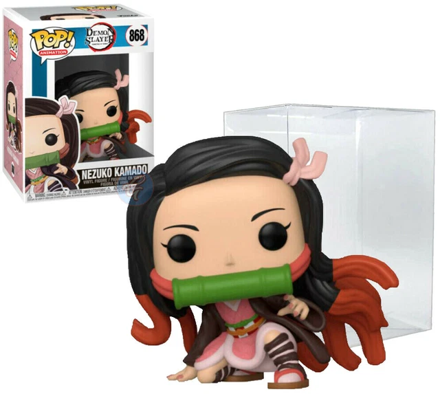 Demon Slayer Nezuko Kamado Funko Pop! Vinyl Figure #868 & Protector