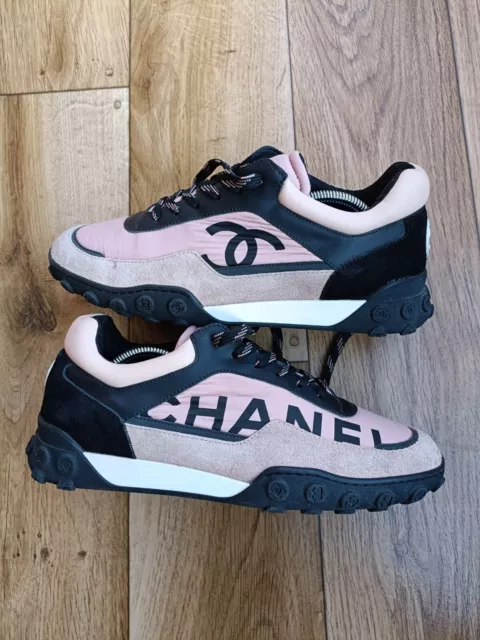Chanel Multicolor Nylon And Suede Trainer Size 39 Eu, 8.5 Us, 6 Uk