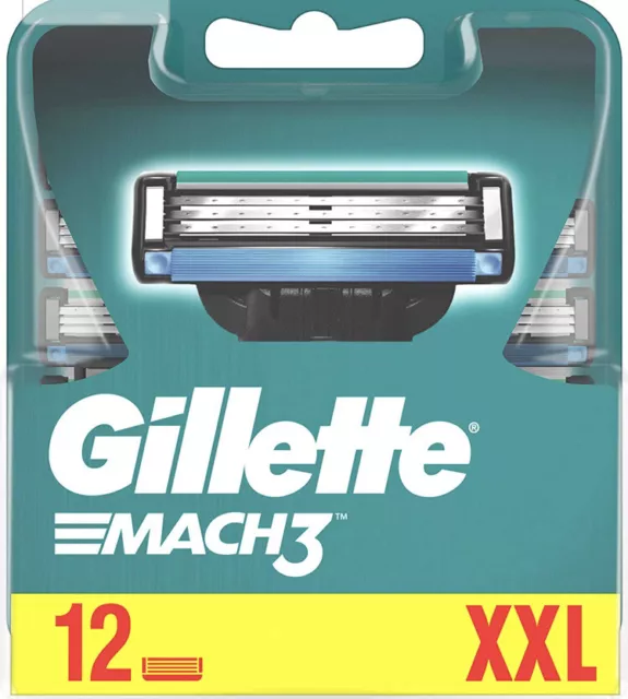 Gillette Mach 3 12 Pack XXL 100% Orginal Klingen 100% OVP