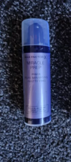 Max Factor Miracle Prep Pore Minimising and Mattifying Primer 30ml New &Sealed