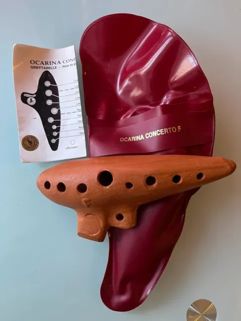 OCARINA Instrument Terre cuite Ceramique Concerto F sacoche notice etat Neuf