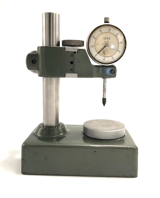 MITUTOYO 7003 DIAL GAGE COMPARATOR STAND Inspection Base w/ TECLOCK