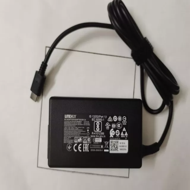 Original 65W 20V 3.25A PA-1650-58 para Acer Chromebook 317 CB317 N21Q4 CB317-1H