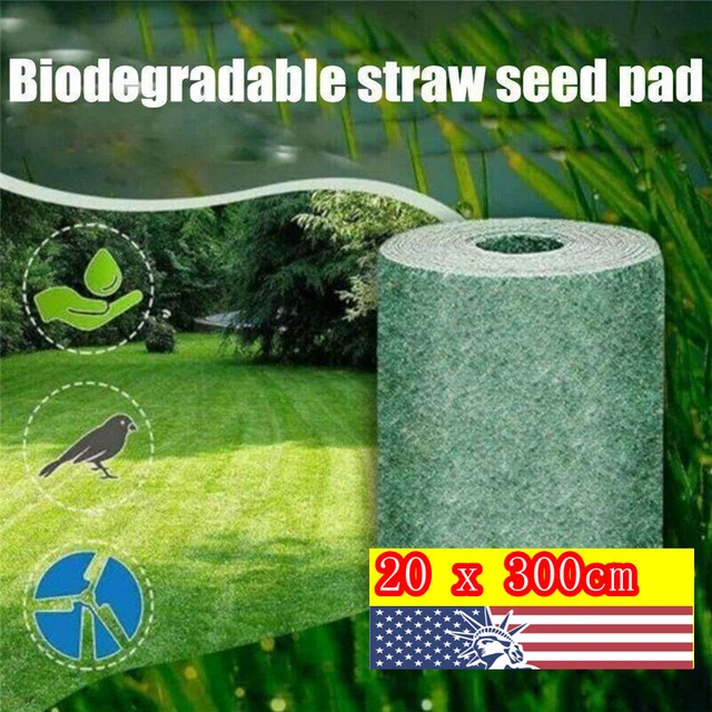 GRASS SEED MAT Roll Biodegradable Lawn Seed Mat Grass Seed Germination