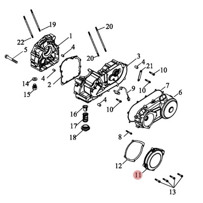 Triton Original OEM GASKET CVT COVER TRITON ACCESS BAJA OUTBACK ROADSTER 250 300 400 