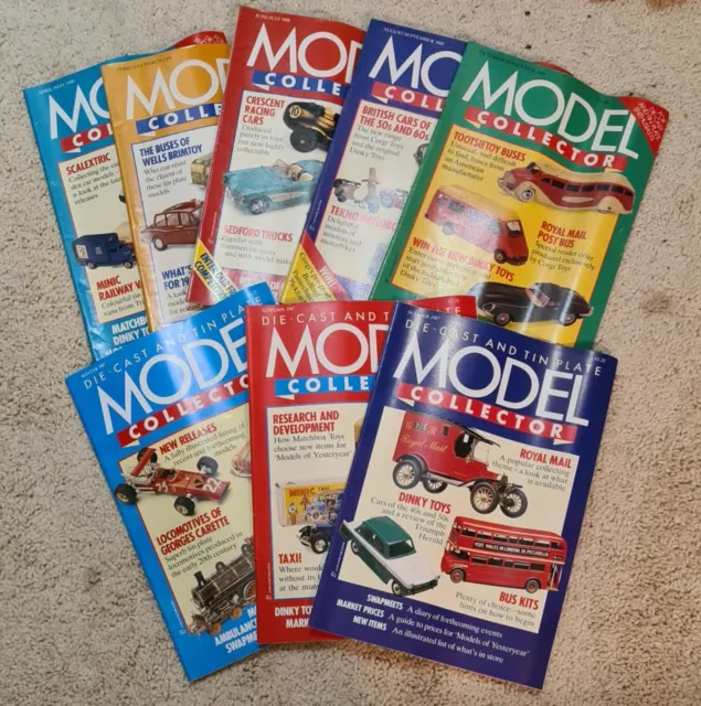 MODEL COLLECTOR magazines, 1987-1988 8 Issues