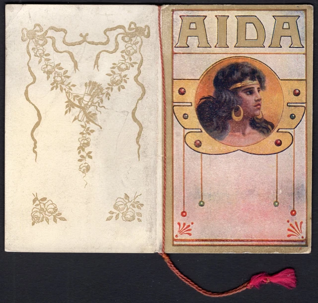 Calendario da barbiere opera lirica Aida (Giuseppe Verdi) - 1923