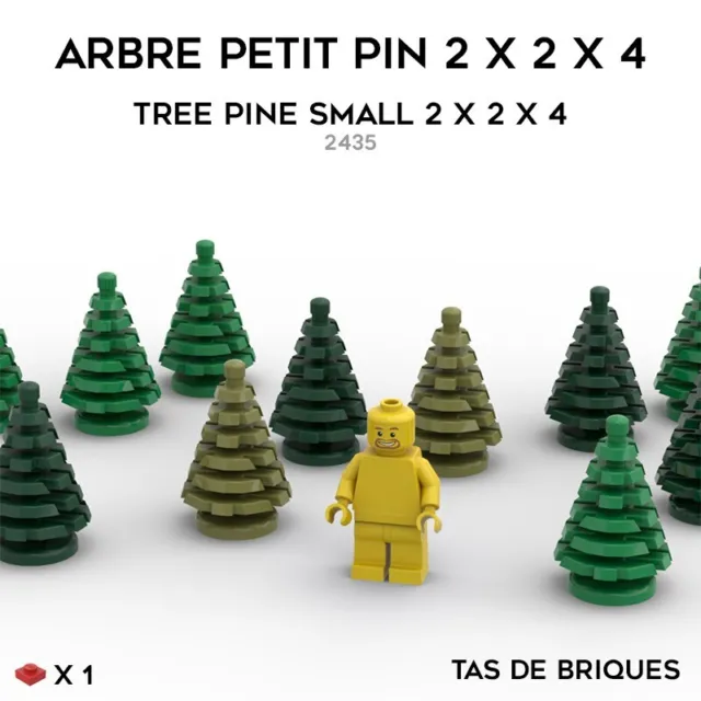 LEGO 2435 - Plant, Tree Pine Small 2 x 2 x 4
