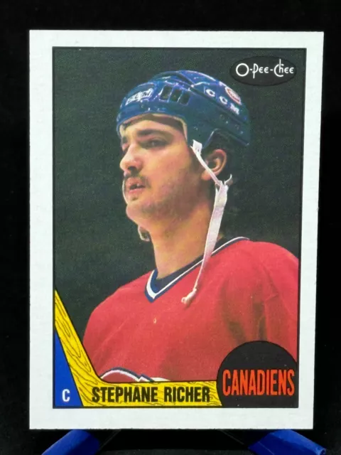 1987-88 O-Pee-Chee OPC #233 Stephane Richer RC Rookie Card Montreal Canadiens