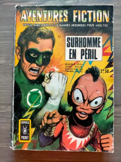 bd aventures fiction n°  21 comics pocket AREDIT 1971 Green Lantern