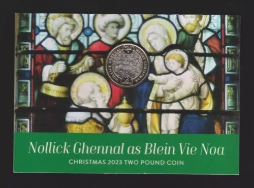 Isle of Man £2 Christmas coin 2023