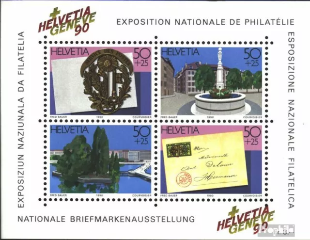 Schweiz Block26 (kompl.Ausg.) FDC 1990 HELVETIA GENEVE