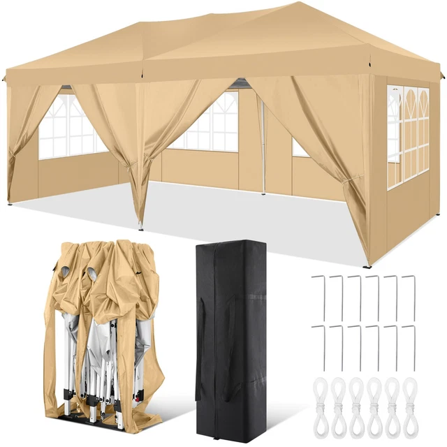 Pavillion 3x6m Faltpavillon Outdoor Klapp Gartenzelt Partyzelt Wasserdicht zelt