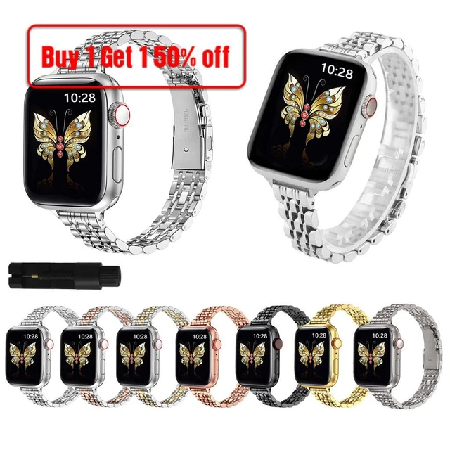 Slim Women Strap for Apple Watch iWatch Series 8 7 6 5 4 SE 38 40 41 42 44 45mm