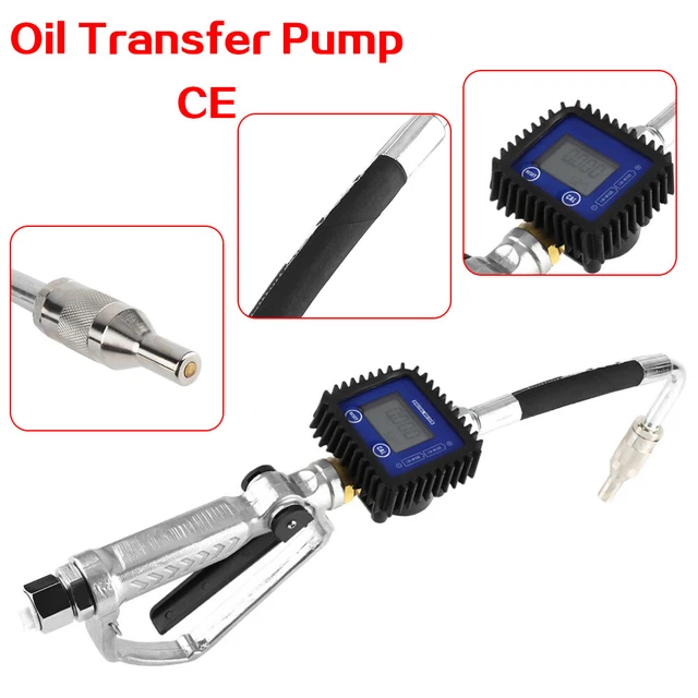 AIR OPERATED OIL Transfer Pump Digital Flow Meter Electronic Oil