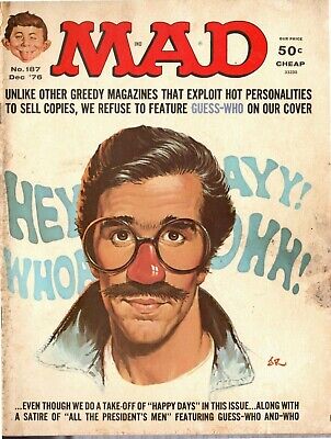 1976 (Dec.) Mad Magazine, # 187, The Fonz, Happy Days ~ Fair