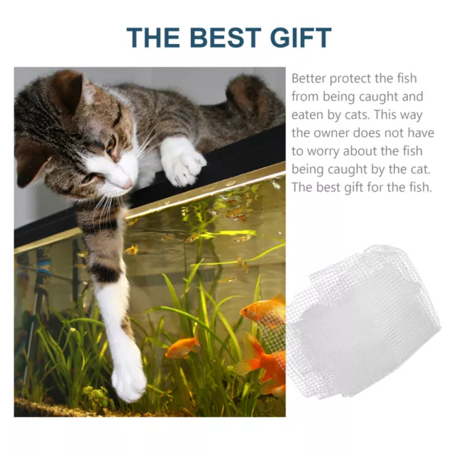 aquarium isolation net Tank Fish Net Covering Anti Bird Aquarium Netting Escape 2
