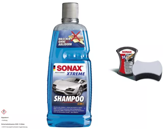 Set SONAX 02153000 Xtreme Shampoo 2 IN 1 Litro Incl. Multischwamm