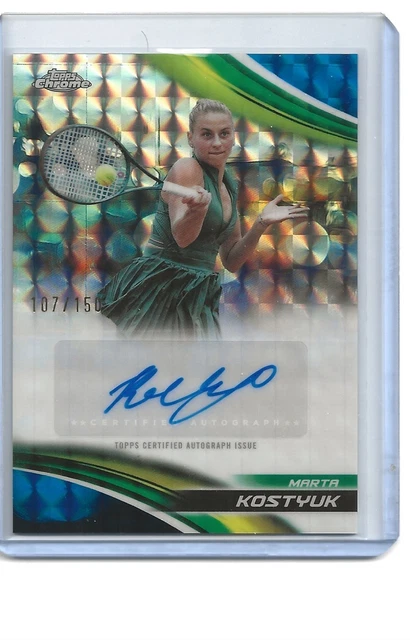 TOPPS CHROME TENNIS 2025 Marta Kostyuk CA-MKK Sport Trading Card