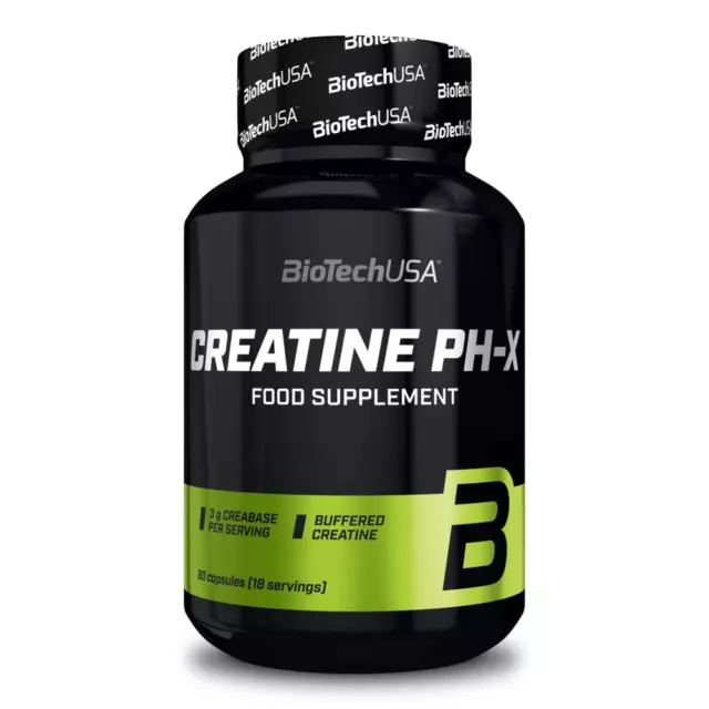 2 boites Creatine pH-X 90 caps Biotech USA