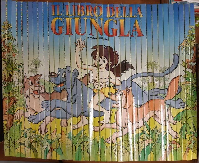 IL LIBRO DELLA GIUNGLA per bambini volumi 1/36 edicola + 18 VHS ottimo