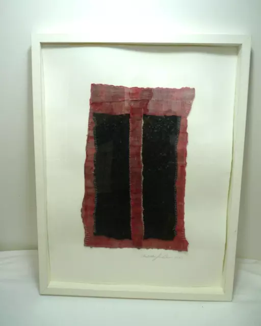 Original 2013 Textilkunstwerk - Künstler signiert | Themse Hospiz