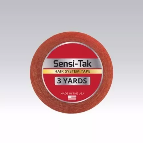 Walker Sensi-Tak Tape (Red Tape) 3/4" X 3 Yard Roll for Poly Units Wigs Toupee