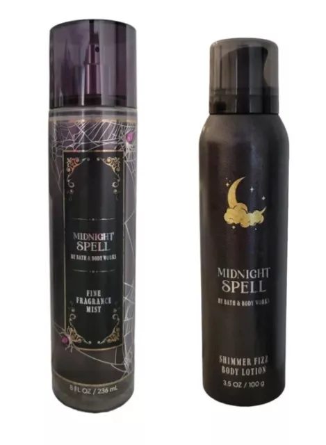 2 Bath & Body Works Minuit Sort Scintillement Fizz Corps Lotion + Mist-Ships